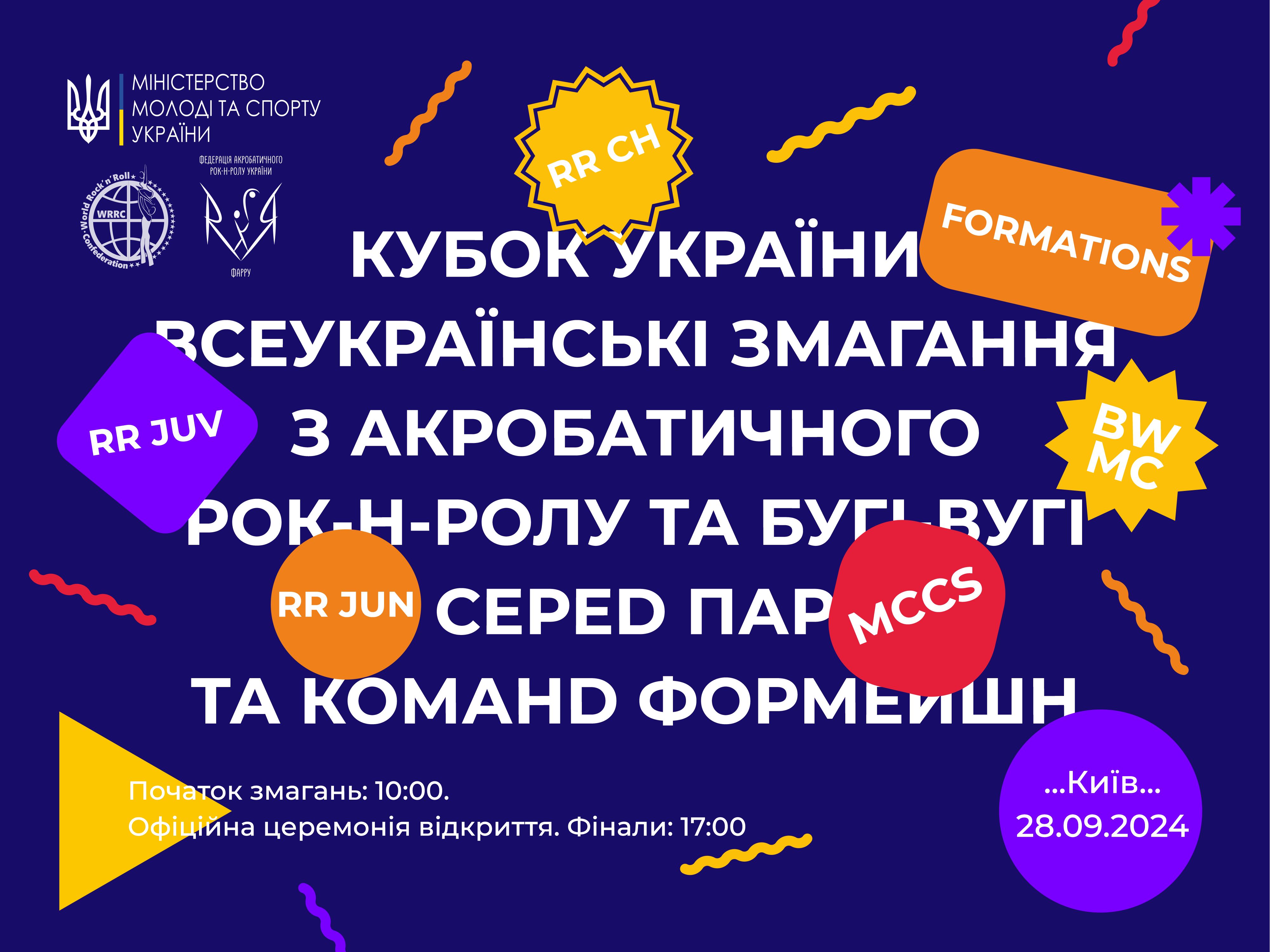 Кубок України та всеукраїнські змагання з акробатичного рок-н-ролу та бугі-вугі серед пар та команд формейшн (м. Київ)